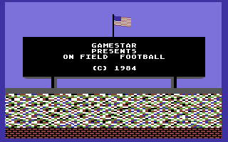 On-Field Football screenshot 2 for Commodore 64